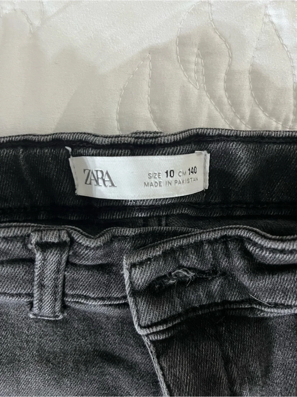 ZARA GIRLS Black High-Rise Skinny Jeans
